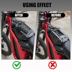 TRILVIX off-road ready frame bag withstands mud, dust, and rain while riding.