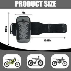 TRILVIX weather-resistant nylon frame bag protects gear from mud and rain on trails.