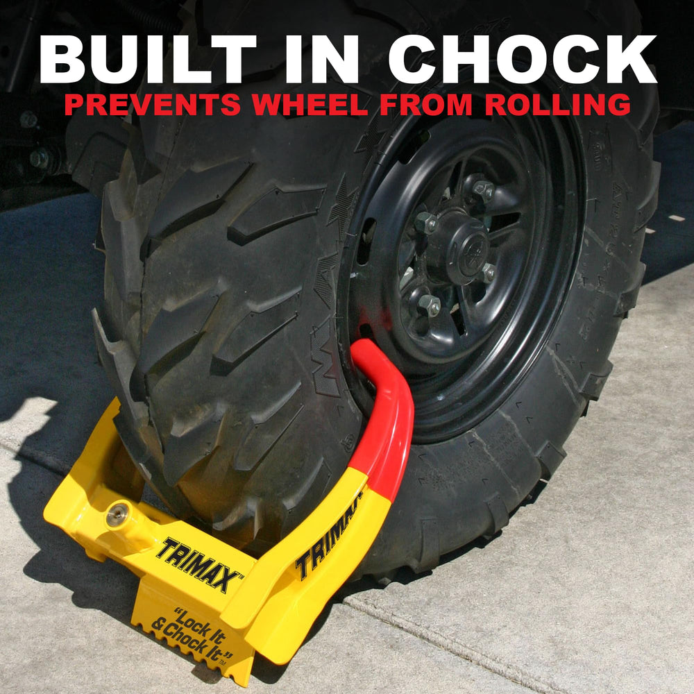 Trimax TCL65 rubber coated arms protect rims from scratches during locking