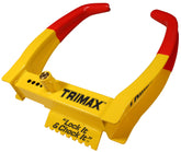 Trimax TCL75 wheel lock front view showcasing sturdy security.