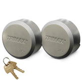 TRIMAX THP2XL trailer door lock front view, universal fit secures cargo doors.