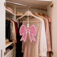 TrinhGuo pink bow hanging accessory with easy install