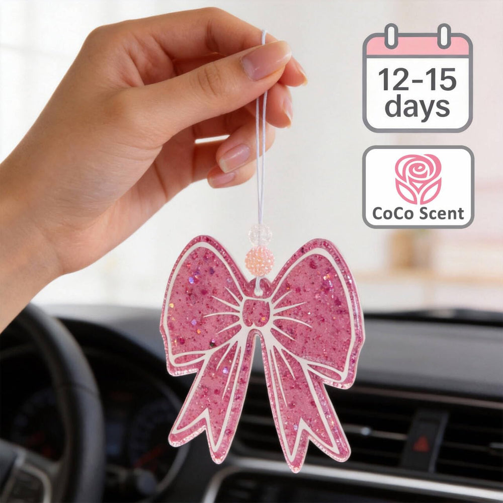 TrinhGuo pink bow for room decor and car use