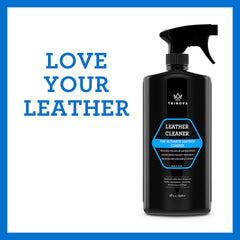 TriNova Leather Cleaner used on car interior for refreshed surfaces