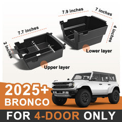 TripleAliners 3D laser-fit Bronco 2025 insert mats show precise alignment