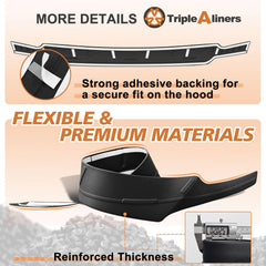TripleAliners hood deflector during wind test shows improved airflow and reduced hood flex.