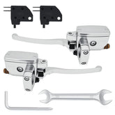Triumilynn 1-inch brake master cylinder left and right chrome for smooth braking