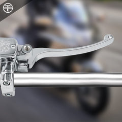 Triumilynn mounted-on-bike view showing integration with existing controls