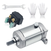 Triumilynn starter motor for Yamaha Grizzly 400-660 with front view, reliable engine start