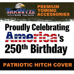 TrkWyze black edition flag cover complements any vehicle's style