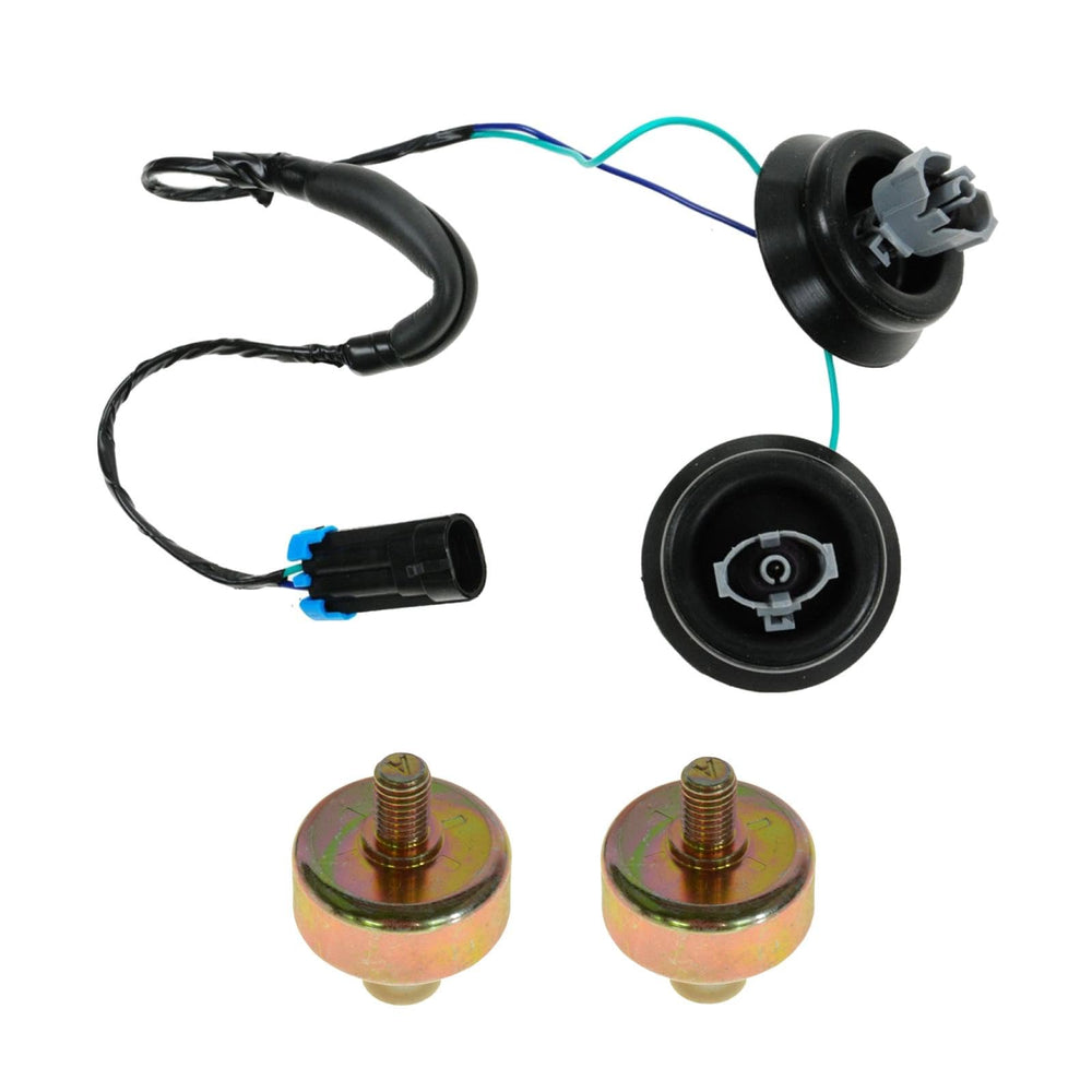 TRQ knock sensors with dual harness kit ready for GM truck replacement