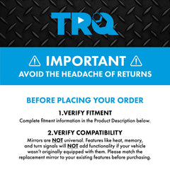 TRQ mirror housing with integrated turn signal for Forester