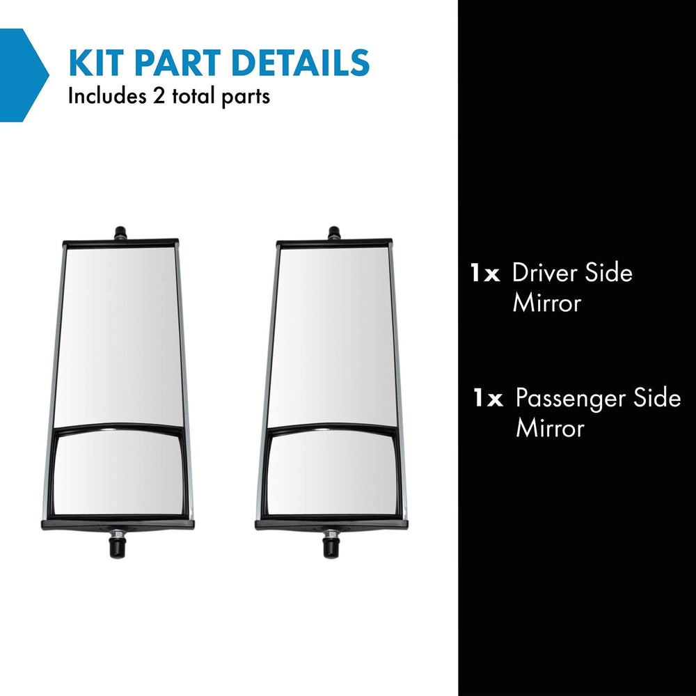TRQ West Coast passenger-side mirror for clear rear views during lane changes