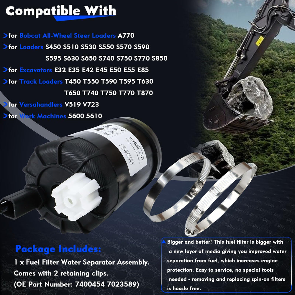 TRSCJXN 7400454 provides durable filtration for track loaders and other work machines