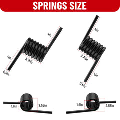 TRUCFUSION 90-degree deflection spring: enables smooth lowering with reduced manual effort.