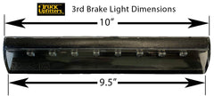 Truck Upfitters 3rd brake light with a discreet grey lens for a clean camper look