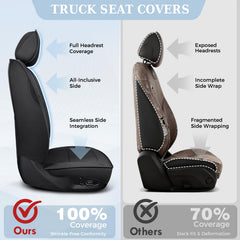 Truckiipa airbag-opening design preserves safety while upgrading upholstery.