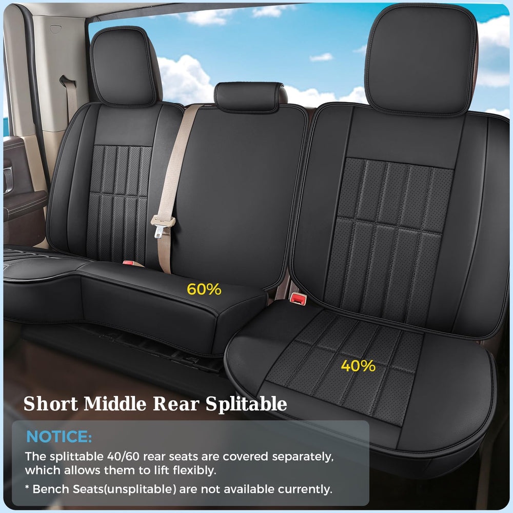 Truckiipa rear bench covers guard the back seats against spills and scuffs.