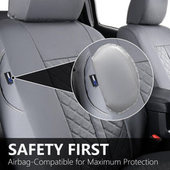 Truckiipa Tacoma waterproof faux leather protects seats from spills
