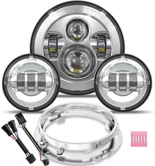 TruckMALL 7-inch LED headlight for clear nighttime visibility