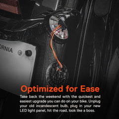 TRUE MODS 48-LED brake light array for bright signaling on Harley
