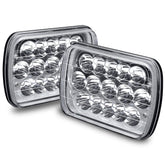 True Mods H6054 chrome headlight front view improves nighttime visibility