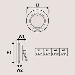 TRUE MODS DOT SAE compliant marker light for legal safety