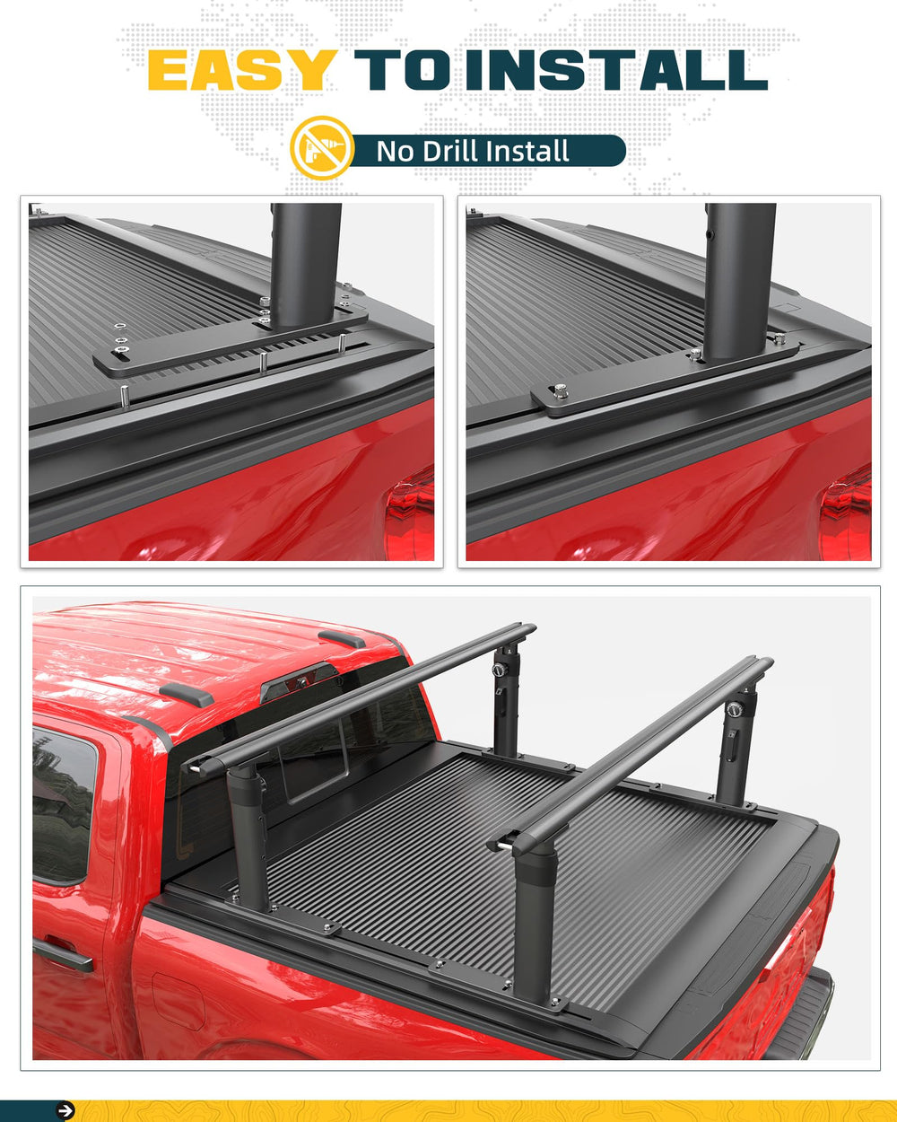 Black powder-coated finish looks rugged for daily use.