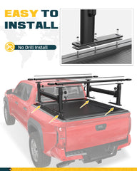 Trumgeta ladder rack fits Tacoma reliably for expedition gear.
