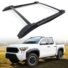 Trumgeta Tacoma cross bars installed on roof for secure cargo transport