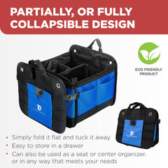 TRUNKCRATEPRO rigid base plates stabilize loads in the trunk.