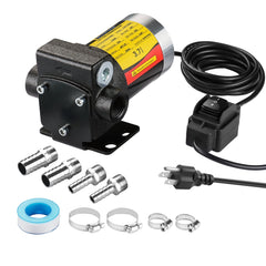 TRUPOW 110V self-priming pump for gasoline, diesel, and kerosene, ready for on-site transfers