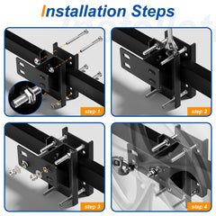 No-drill installation of TRVL FIELDER tire mount with wrench and bolts