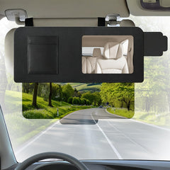 Tsendi car visor extender with mirror for on-the-go grooming and glare reduction.