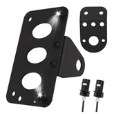 TSIEBRV side-mount bracket with LED light enhances rear visibility for night riding