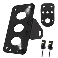 TSIEBRV side-mount bracket with LED light enhances rear visibility for night riding