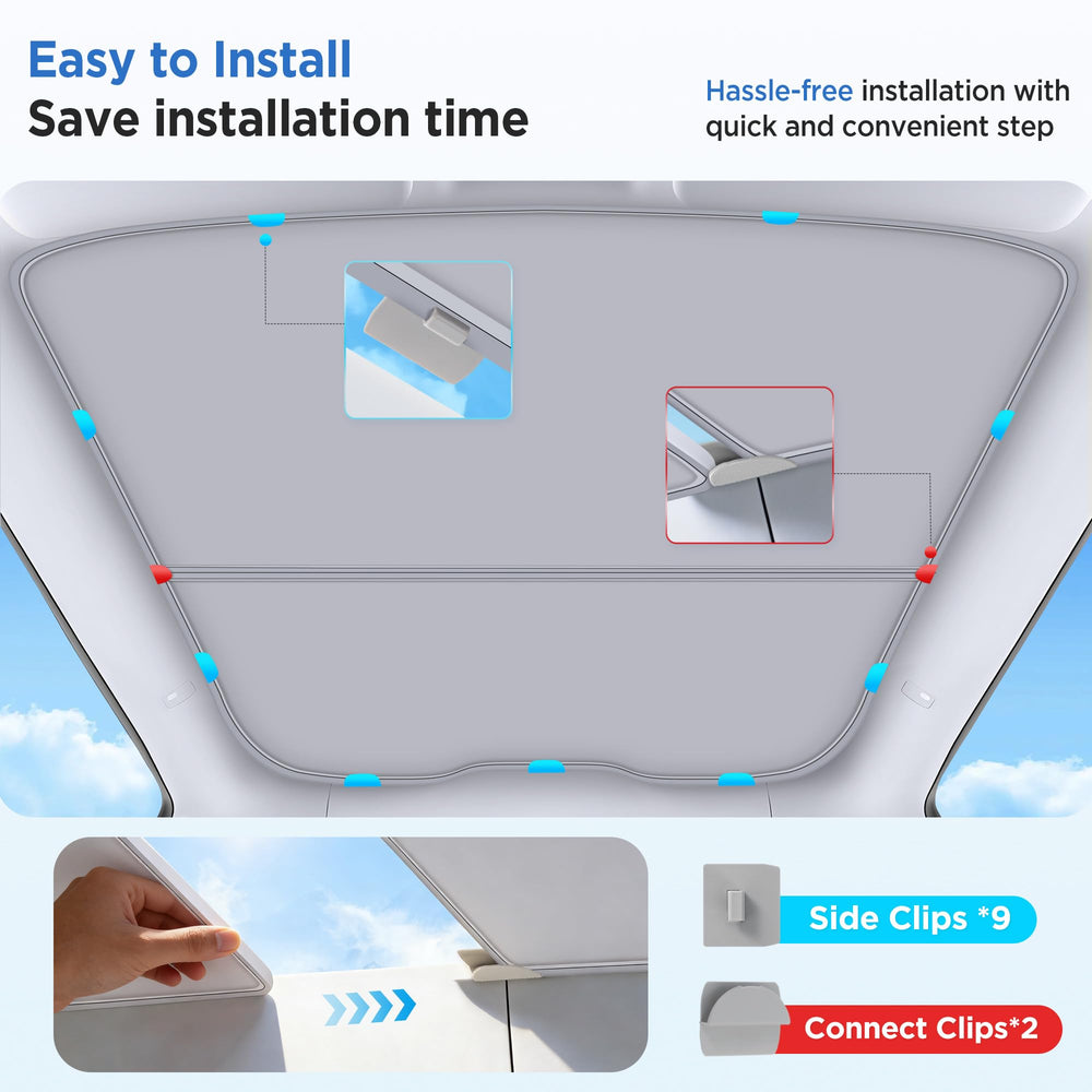 Labeled front and back aid quick, hassle-free installation.