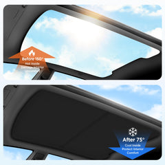 TSLD RV sunshade roof for Model Y 2025–2026 enables quick, tool-free installation.
