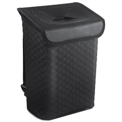 Tsumbay car trash can with magnetic lid for quick access during drives.