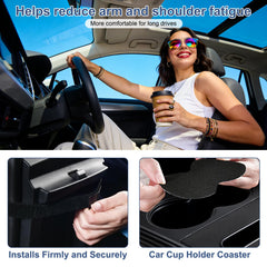 Tsxcnaa tissue box slot keeps tissues within reach and cabin tidy.