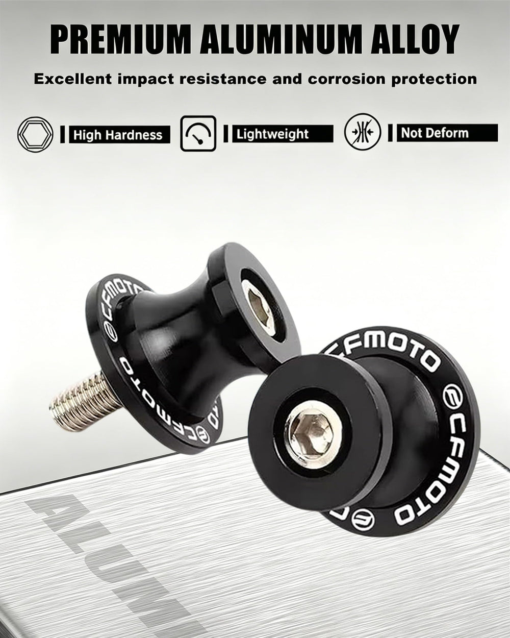 TT719 anodized finish resists scratches and corrosion for a premium look.