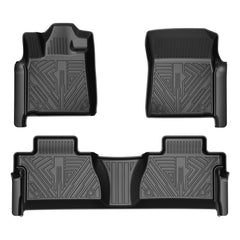 TTGBROS Toyota Tundra floor mats with precise custom fit for occupants.