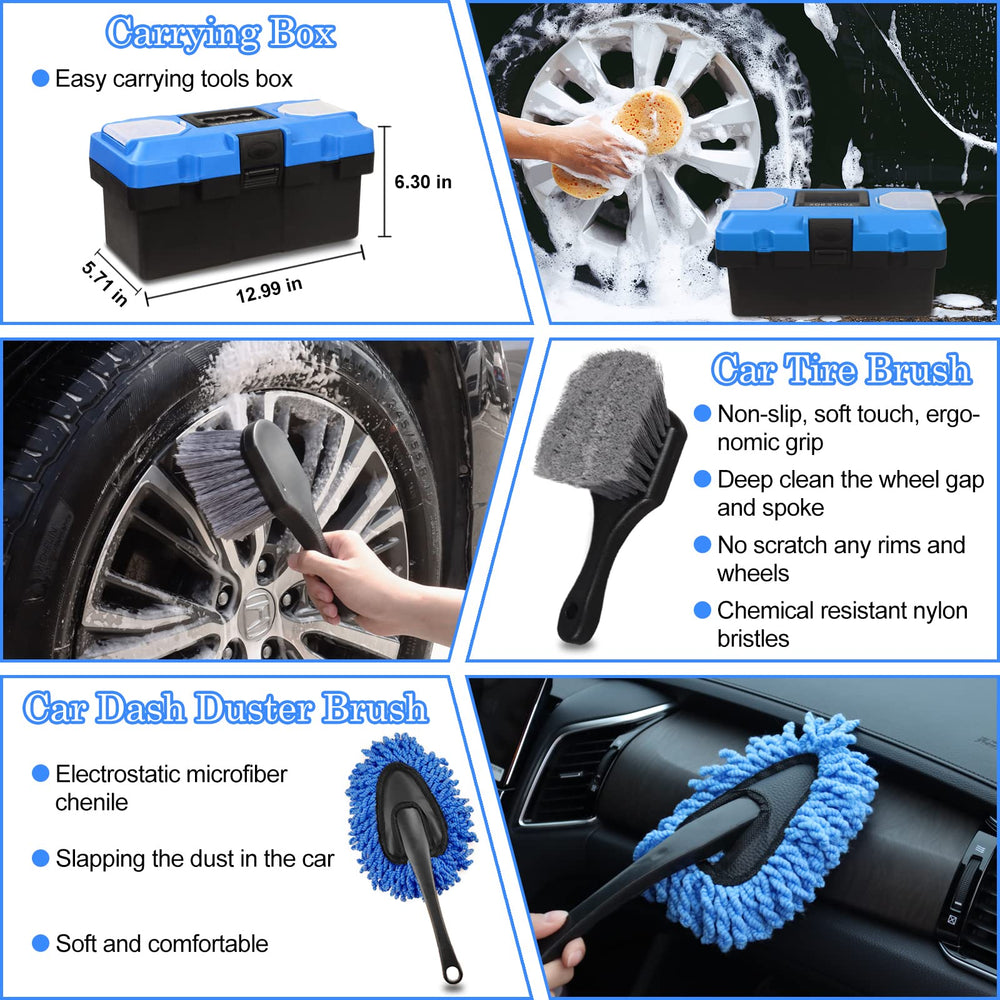 TTRCB detailing brushes reach tight corners for thorough cleaning