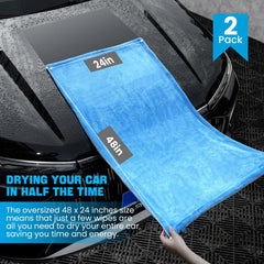 TTRCB streak-free drying towel provides a spotless finish with a single pass.