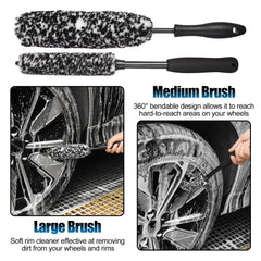 TTRCB wheel face brush reaches flat surfaces for even cleaning