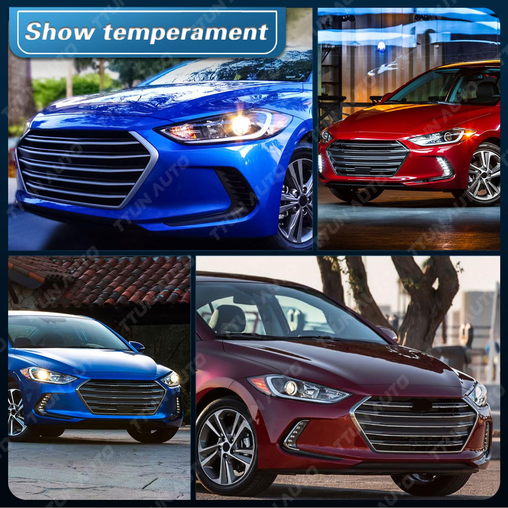 TTUN AUTO Elantra headlight features scratch-resistant ABS housing for longevity