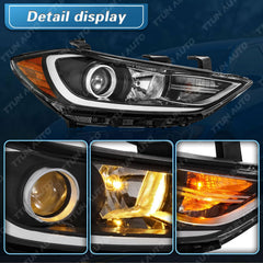 TTUN AUTO Elantra headlight assembly seals keep moisture out for lasting clarity