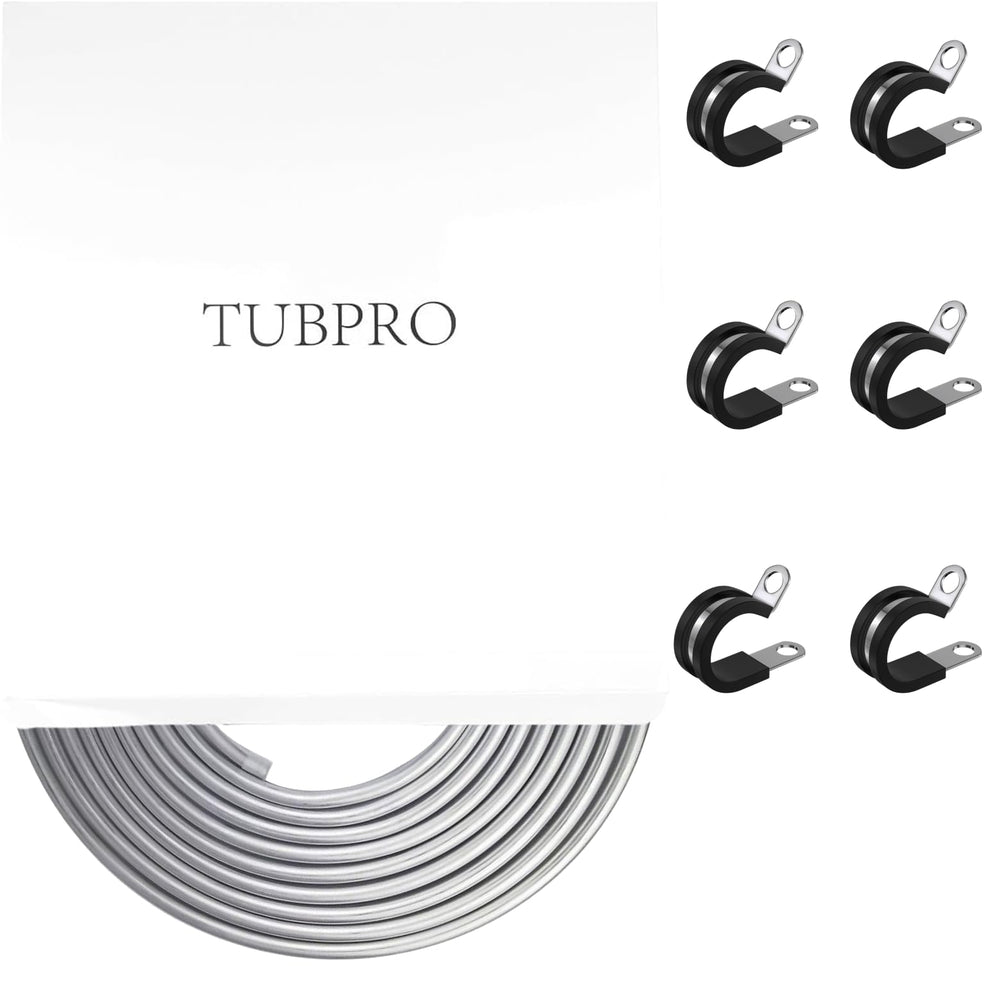 TUBPRO 6pcs-clamps-holders securing tubing and simplifying installation