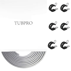 TUBPRO 6pcs-clamps-holders securing tubing and simplifying installation