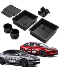 TUDEAO center console organizer for Model Y Juniper fits snugly and reduces clutter